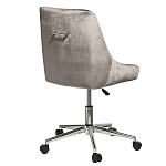 Кресло офисное с обивкой из серого велюра Stylish Velor Office Chair варинант исполнения - 1 | Loft Concept в Орле