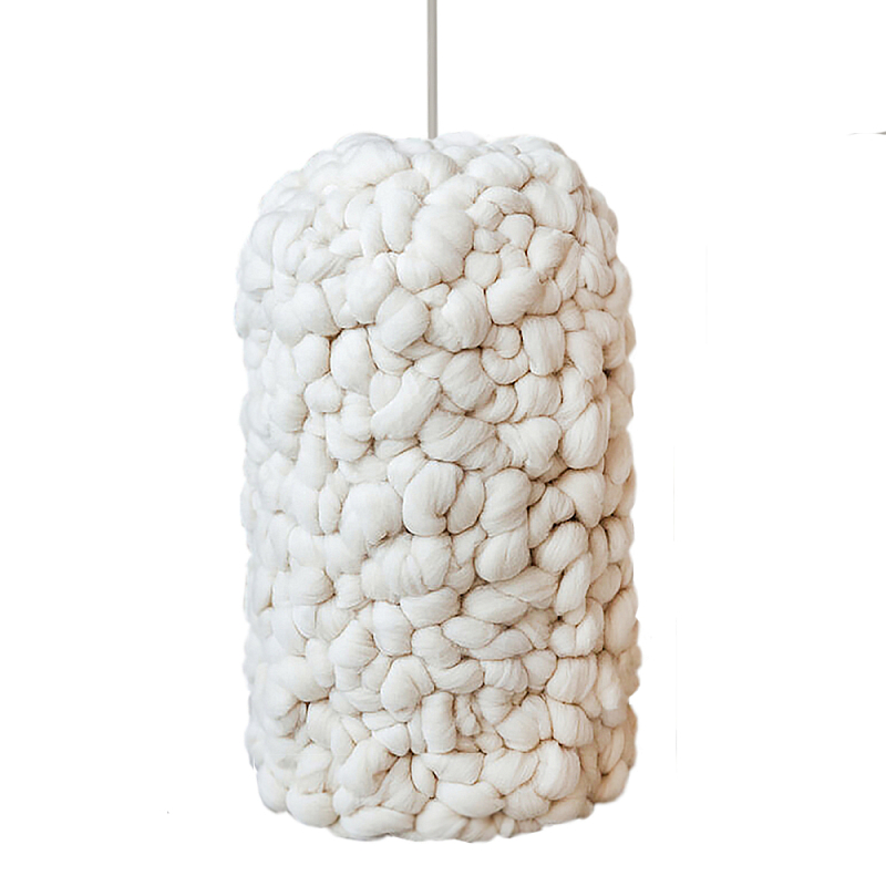 Вязаный Светильник Wool Knitted Lamp Elongated Shape Бежевый Вязаный Светильник Wool Knitted Lamp Elongated Shape Бежевый в Орле | Loft Concept