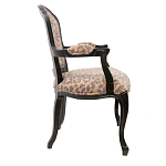 Полукресло с мягкой обивкой из льна на 4-х ножках из массива березы Gladys Armchair варинант исполнения - 1 | Loft Concept в Орле