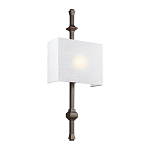 Бра с прямоугольным тканевым абажуром белого цвета Feiss варинант исполнения - 6 | Loft Concept в Орле