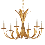 Люстра золотая с декором в виде перьев Bunch of Feathers варинант исполнения - 3 | Loft Concept в Орле