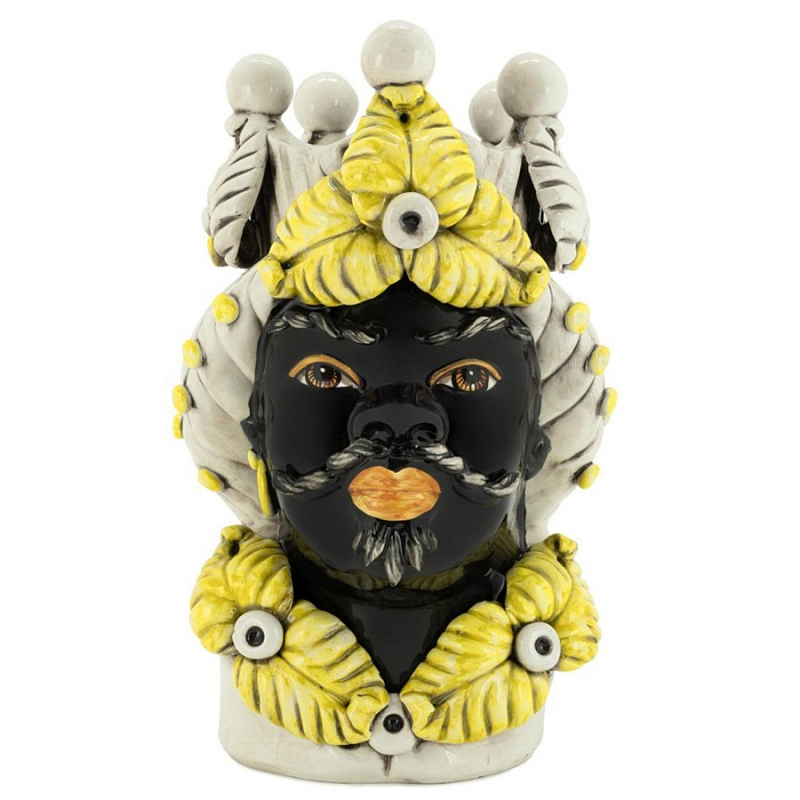 Ваза Vase Moro Man Eve Yellow Черный Бежевый Желтый Ваза Vase Moro Man Eve Yellow Черный Бежевый Желтый в Орле | Loft Concept