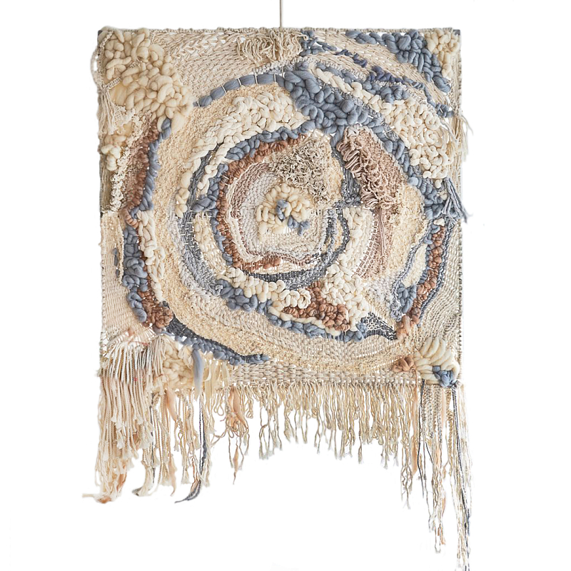 Панно гобелен Галактика в Эко стиле wall panel Galaxy Голубой Бежевый в Орле | Loft Concept 