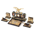 Настольный письменный набор из яшмы и долерита с декором Двуглавый орел Manager Organizer варинант исполнения - 2 | Loft Concept в Орле