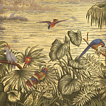 Обои ручная роспись Le Brésil Amarelo Deep Rich Gold варинант исполнения - 3 | Loft Concept в Орле