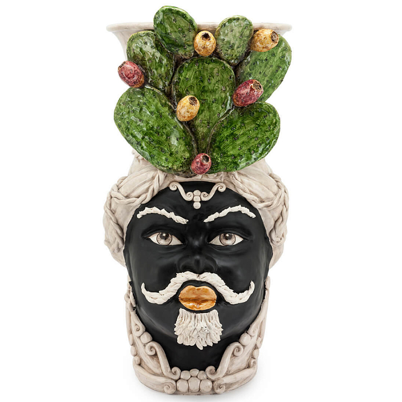Большая Напольная ваза Abhika VASE MORO MAN FICO Зеленый Коричневый Большая Напольная ваза Abhika VASE MORO MAN FICO Зеленый Коричневый в Орле | Loft Concept