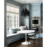 Люстра черная с несколькими ярусами деревянных палочек Bright Wooden Chandelier варинант исполнения - 5 | Loft Concept в Орле