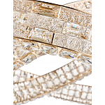 Люстра на 2 кольца с текстурной огранкой Reflection of Reality варинант исполнения - 4 | Loft Concept в Орле