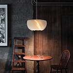 Подвесной светильник с белыми изящными декоративными лепестками Volumetric Petal Lamp варинант исполнения - 3 | Loft Concept в Орле