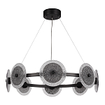 Люстра с плафонами из фактурного двойного стекла Heterochromia варинант исполнения - 5 | Loft Concept в Орле