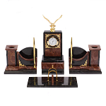 Настольный письменный набор из лемезита и змеевика с декором в виде Орла в подарочной упаковке Successful Leader варинант исполнения - 1 | Loft Concept в Орле