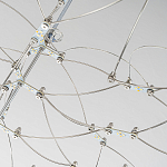 Люстра подвесная с тонкой металлической конструкцией цвета хром Quasar варинант исполнения - 4 | Loft Concept в Орле