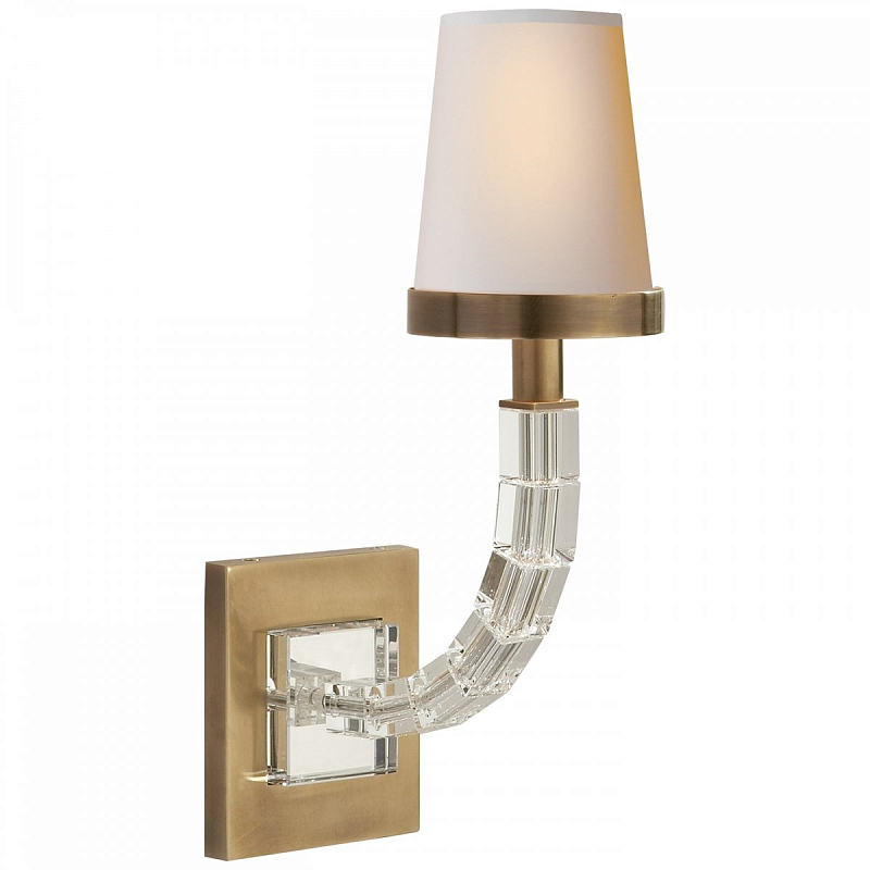 Бра ONE LIGHT WALL SCONCE Латунь Прозрачный Бра ONE LIGHT WALL SCONCE Латунь Прозрачный в Орле | Loft Concept