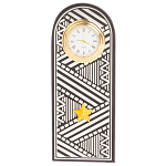 Часы подарочные настольные в виде погона Генерала из натурального камня Змеевик Silver Military Clock варинант исполнения - 4 | Loft Concept в Орле