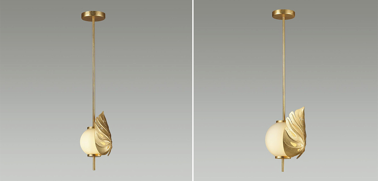 Подвесной светильник Gold Monstera Leaf Подвесной светильник Gold Monstera Leaf - Loft-Concept в Орле