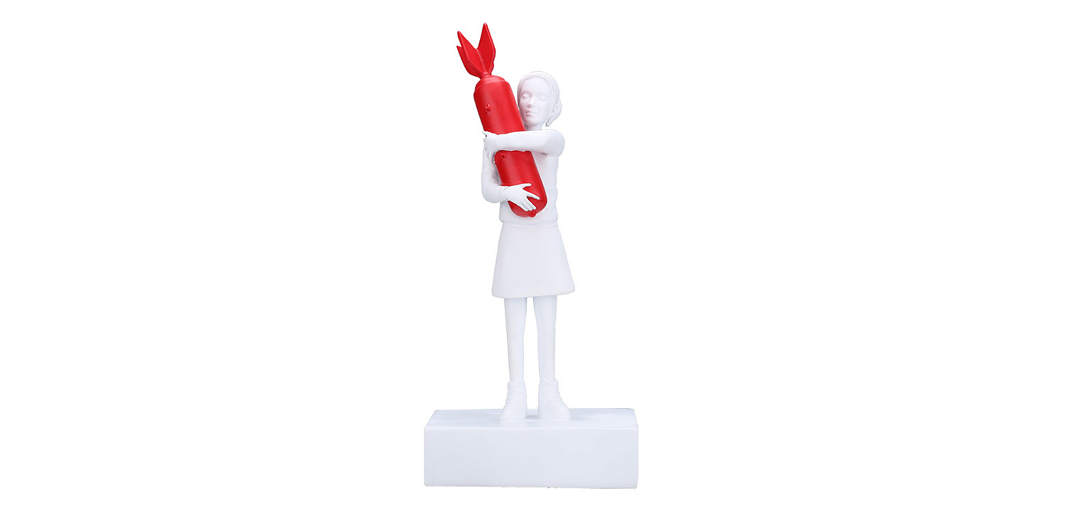 Статуэтка Banksy Bomb Hugger Sculpture Red Статуэтка Banksy Bomb Hugger Sculpture Red - Loft-Concept в Орле