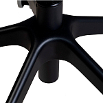 Стул с мягкой синей обивкой из велюра и подъемно-поворотным механизмом на черных колесиках Harper Blue варинант исполнения - 6 | Loft Concept в Орле