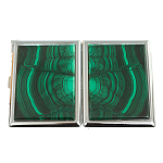 Портсигар на 10 сигарет с газовой зажигалкой из натурального камня Малахит Stone Cigarettes Cases варинант исполнения - 4 | Loft Concept в Орле