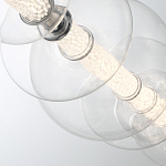 Подвесной светильник линейный с прозрачными стеклянными шарами разного диаметра Eurofase варинант исполнения - 6 | Loft Concept в Орле