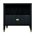 Прикроватная тумбочка с полкой Elsa Dreams Black варинант исполнения - 6 | Loft Concept в Орле