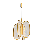 Люстра с гравировкой на акриловых плафонах Gravyura Bronze D 33 см варинант исполнения - 2 | Loft Concept в Орле