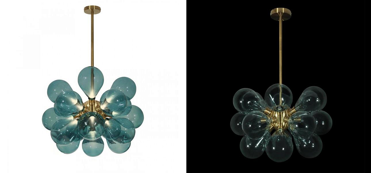 Люстра Simonet Chandelier Blue 55 см Люстра Simonet Chandelier Blue 55 см - Loft-Concept в Орле