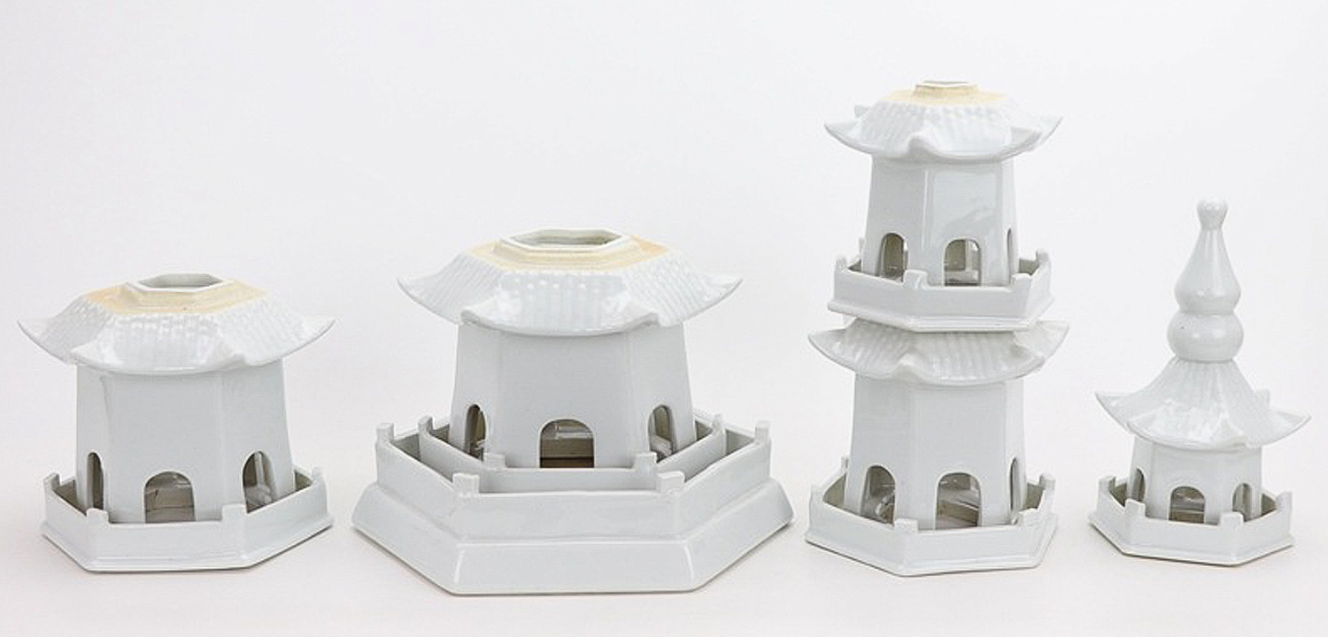 Статуэтка Ceramic Pagoda white Статуэтка Ceramic Pagoda white - Loft-Concept в Орле