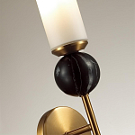 Бра с цилиндрическим матовым плафоном и шаром из камня на металлическом основании Orb Essence варинант исполнения - 3 | Loft Concept в Орле