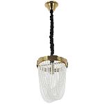 Подвесная люстра с хрустальными подвесками Riche Crystal Metal Chandelier 1 варинант исполнения - 2 | Loft Concept в Орле