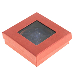 Зеркало карманное круглое двухстороннее из натурального камня Содалит в подарочной упаковке Gold Stone Mirrors варинант исполнения - 4 | Loft Concept в Орле