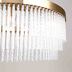 Люстра подвесная со стеклянными подвесками в виде перекрученных трубочек Nembus варинант исполнения - 4 | Loft Concept в Орле