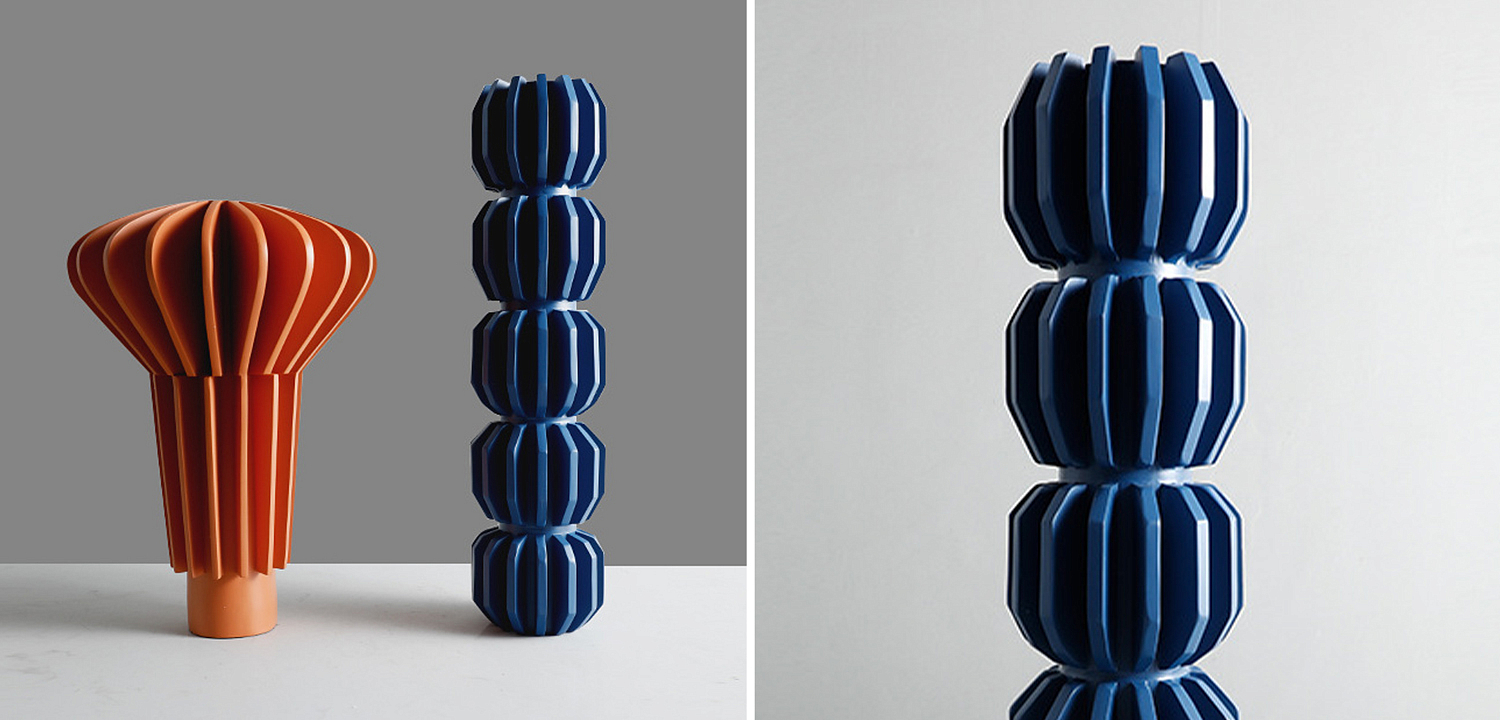 Ваза Mieko Blue Molecule Collection Vase Ваза Mieko Blue Molecule Collection Vase - Loft-Concept в Орле