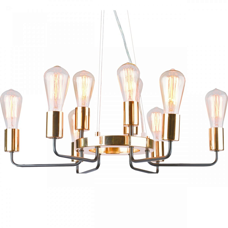 Люстра Gold Stick Chandelier Глянцевое золото Люстра Gold Stick Chandelier Глянцевое золото в Орле | Loft Concept