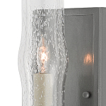 Бра с прозрачным плафоном на сером каркасе Elegant Gray Lamp варинант исполнения - 1 | Loft Concept в Орле