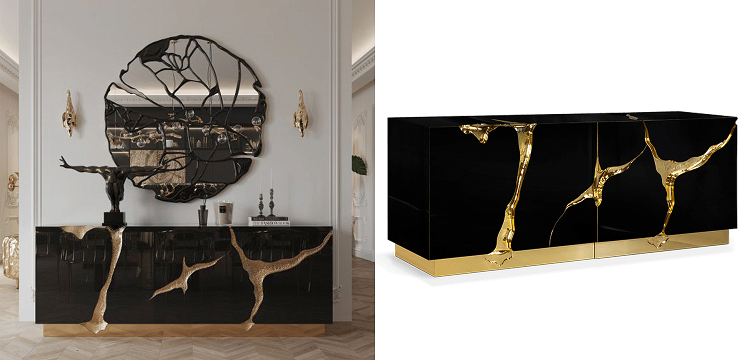 Буфет Modern Contemporary Lapiaz Sideboard Boca do Lobo Черный Буфет Modern Contemporary Lapiaz Sideboard Boca do Lobo Черный - Loft-Concept в Орле