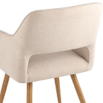 Стул в рогожке бежевого цвета NEASAN STOOL варинант исполнения - 7 | Loft Concept в Орле