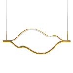 Подвесной светильник волнообразный изогнутый цвета латунь 3000К Spiral Lighting варинант исполнения - 1 | Loft Concept в Орле