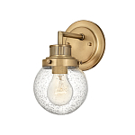 Бра для ванных комнат с прозрачным шарообразным плафоном из стекла с пузырьками на круглом основании Hinkley варинант исполнения - 1 | Loft Concept в Орле