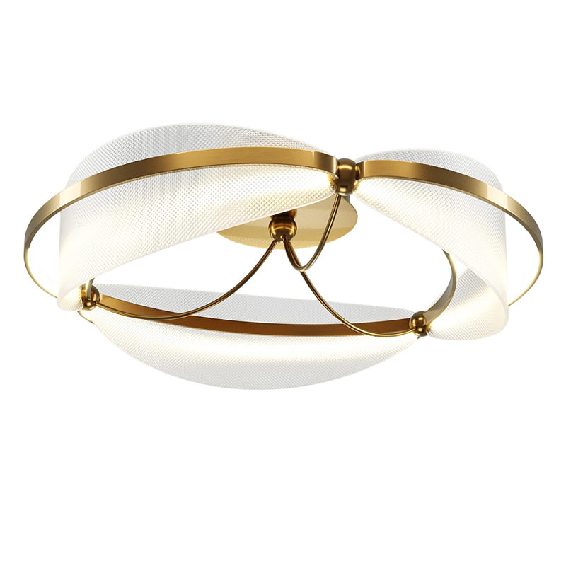 Потолочный светильник Breeze 3000К 45Вт Латунь Прозрачный в Орле | Loft Concept 