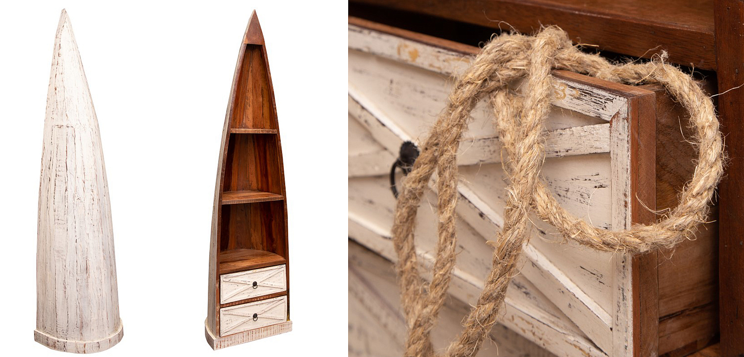 Стеллаж Old Boat White Стеллаж Old Boat White - Loft-Concept в Орле