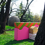 Дизайнерский модульный диван волнистой формы с цветным принтом Poltronova Superonda Sofa варинант исполнения - 40 | Loft Concept в Орле