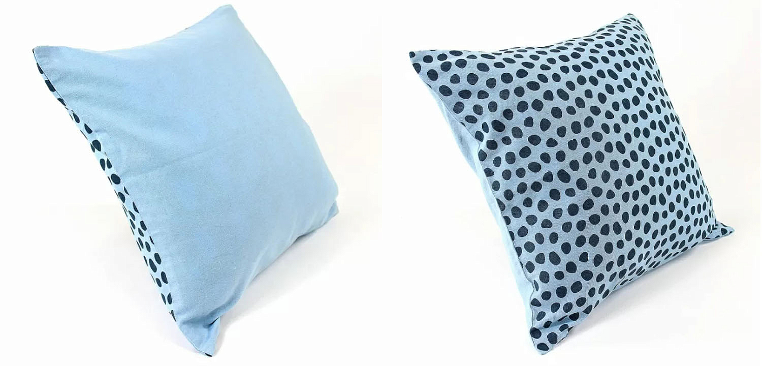 Чехол на подушку Spotted Look blue Чехол на подушку Spotted Look blue - Loft-Concept в Орле