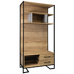 Стеллаж под TV в стиле лофт с открытыми полками и 2-мя ящиками Urban Style Space варинант исполнения - 1 | Loft Concept в Орле