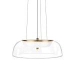 Подвесной светильник  с плоским прозрачным стеклянным плафоном Grada Light варинант исполнения - 1 | Loft Concept в Орле