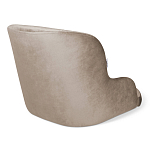 Стул с мягкой бежевой обивкой из велюра и подъемно-поворотным механизмом на черных колесиках Harper Beige варинант исполнения - 2 | Loft Concept в Орле