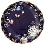 Ваза фарфоровая круглая на ножке с рисунком цветов Garden Whisper Porcelain Set  варинант исполнения - 1 | Loft Concept в Орле