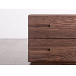 Прикроватный столик деревянный с 2-мя ящиками Moon Walnut Furniture варинант исполнения - 4 | Loft Concept в Орле