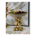 Чаша фарфоровая на двух бронзовых ангелах Eden Garden варинант исполнения - 4 | Loft Concept в Орле