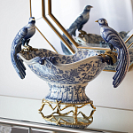 Фарфоровая чаша с птицами Blue and White варинант исполнения - 4 | Loft Concept в Орле
