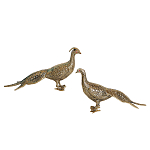 Статуэтка бронзовая пара Павлины Bronze Birds варинант исполнения - 1 | Loft Concept в Орле